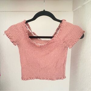Pink Ruffle Top